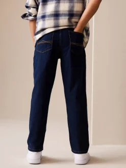 Bleu foncé - Jeans extensibles (3-17yrs)