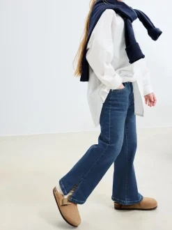 bleu foncé - Jeans évasés (3-16ans)