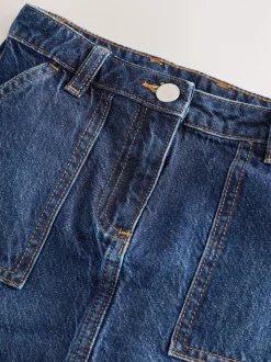 bleu foncé - Jupe en Denim (3-16ans)