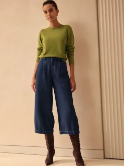 bleu foncé - Jupes-culottes N.Premium taille haute