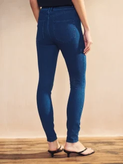 bleu foncé - Leggings Jersey Denim