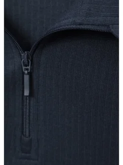 bleu foncé - Mountain Warehouse Mens Talus Quarter Zip Thermal Top