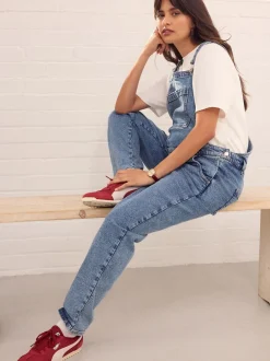 bleu foncé - Salopette Denim maternité