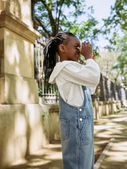 bleu foncé - Salopettes larges (3-16ans)