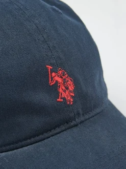 bleu foncé - U.S. Polo Assn. Casquette décontractée lavée 100% coton