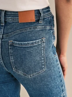 Bleu foncé de denim - Jean skinny super doux