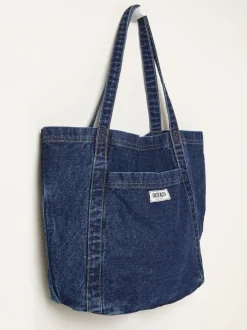 Bleu foncé de denim - Sac cabas FatFace à poche 100% Coton