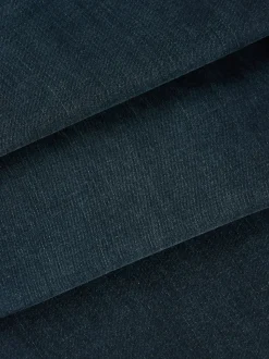 Bleu foncé lavé - Straight Fit Classic Jeans extensibles