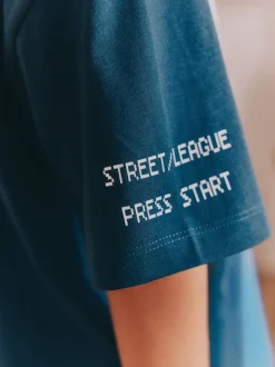 Bleu Football - Pyjama court 2 Pack (3-16ans)