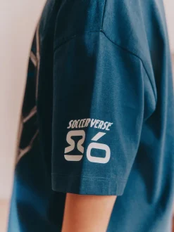 Bleu Football - Pyjama court 2 Pack (3-16ans)