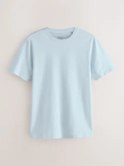 Bleu glace - Slim Fit (Slim Fit) - T-shirt Essential Col rond en coton