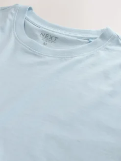 Bleu glace - Slim Fit (Slim Fit) - T-shirt Essential Col rond en coton