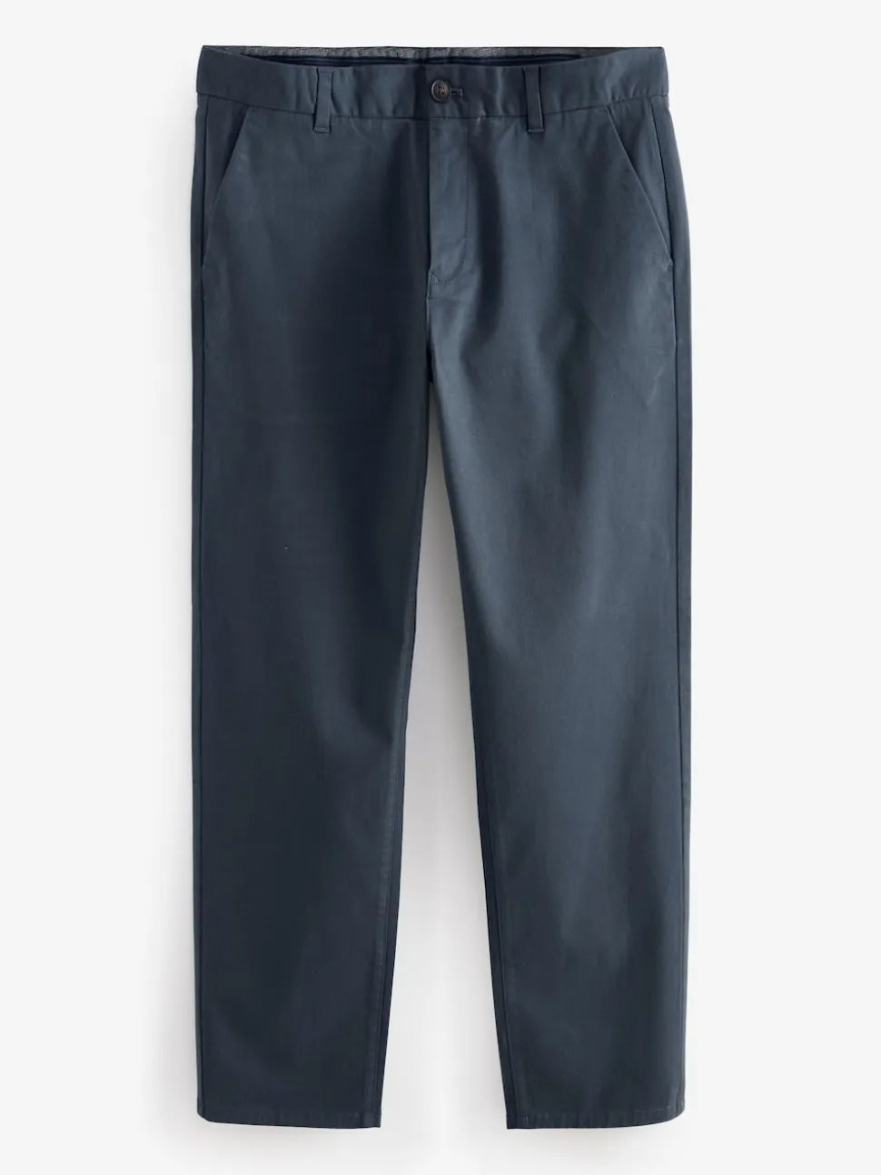 Bleu Gris Moyen - Ajustement droit - Pantalon chino stretch