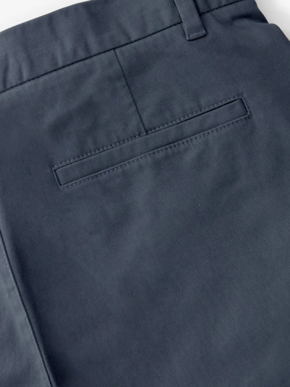 Bleu Gris Moyen - Ajustement droit - Pantalon chino stretch