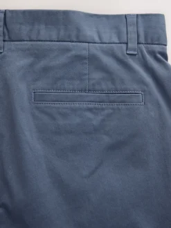 Bleu Gris Moyen - Coupe fuselée régulière - Pantalon chino stretch