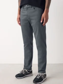 Bleu Gris Moyen - Lit 1 place - Coupe ajustée Classic Jeans extensibles