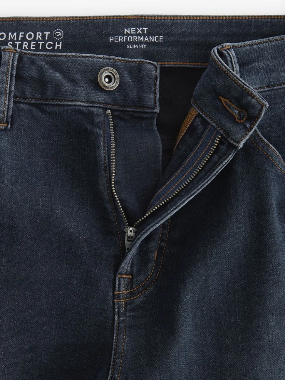 Bleu Gris Vintage - Slim Fit (Slim Fit) - Jeans stretch de confort