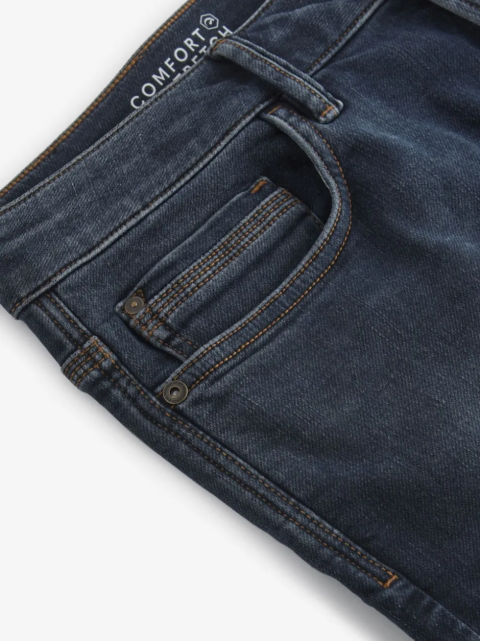 Bleu Gris Vintage - Slim Fit (Slim Fit) - Jeans stretch de confort