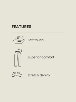 Bleu Gris Vintage - Slim Fit (Slim Fit) - Jeans stretch de confort