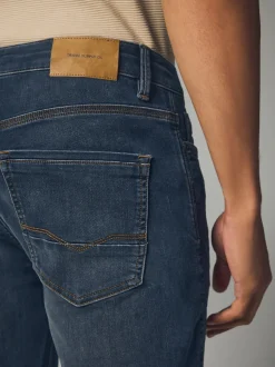 Bleu Gris Vintage - Slim Fit (Slim Fit) - Jeans stretch de confort