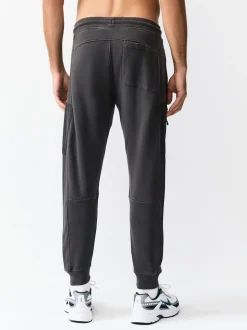 Bleu Gris/bleu marine en ardoise - Lot de 2 joggings cargos coupe ajustée à dos brosse utilitaire