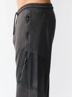 Bleu Gris/bleu marine en ardoise - Lot de 2 joggings cargos coupe ajustée à dos brosse utilitaire