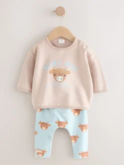 Bleu Hamish - Ensemble Sweat-shirt et Leggings bébé (0mois-3ans)