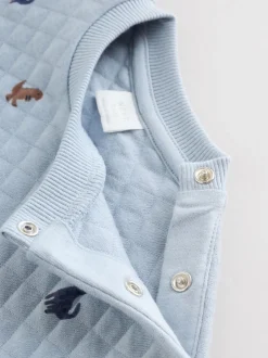 Bleu imprimé dinosaure - Ensemble sweat matelassé et survêtement Bébé (0mois à2ans)