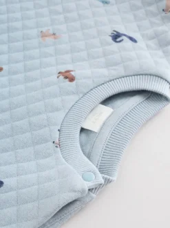 Bleu imprimé dinosaure - Ensemble sweat matelassé et survêtement Bébé (0mois à2ans)