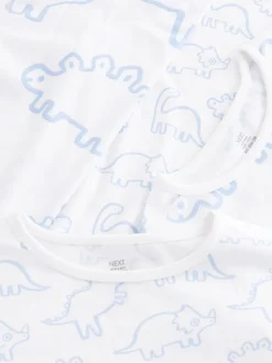 Bleu imprimé dinosaure - Pyjama Kind to Skin 2 Lot (9mths-12yrs)