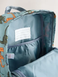 Bleu imprimé dinosaure - sac à dos