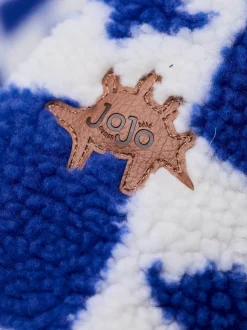 Bleu imprimé dinosaure - Veste JoJo Maman Bébé à damier en Borg à capuche