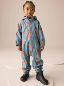 Bleu imprimé hamish - Combinaison imperméable doublée de polaire (3mths-7yrs)