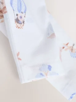 Bleu imprimé éléphant - Ensemble salopette et body en velours bébé (0mois-3ans)