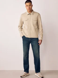 Bleu indigo - Ajustement droit - extensible Denim Jeans