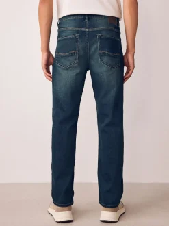Bleu indigo - Ajustement droit - extensible Denim Jeans