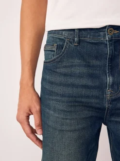 Bleu indigo - Ajustement droit - extensible Denim Jeans