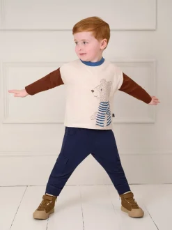 Bleu indigo & Bleu marine - LotJojo Maman Bébé Cargos % Cotton Survêtement 100 2