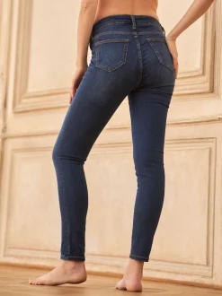 Bleu indigo - Jeans skinny de Grossesse Seraphine Premium en tissu bio