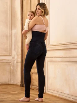 Bleu indigo - Jeans skinny Seraphine Premium en tissu bio post-grossesse