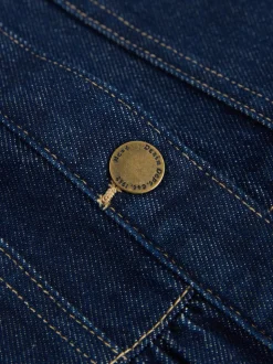 Bleu indigo - Veste en jean à ourlet péplum (3-16ans)