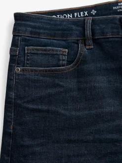 Bleu indigo moyen - Ajustement droit - Jean Motionflex