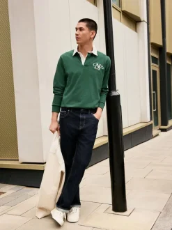 Bleu indigo rincé - Ajustement droit - Signature Selvedge jean Denim Jeans