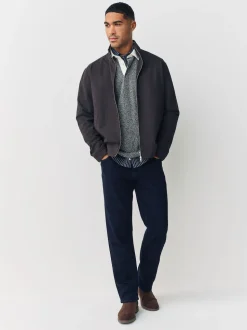 Bleu indigo rincé - Ajustement droit - Jeans stretch de confort