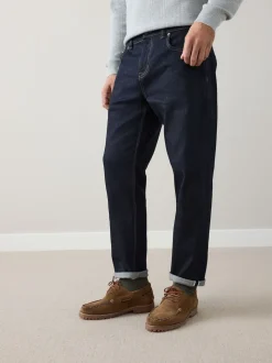 Bleu indigo rincé - Coupe fuselée régulière - Signature Selvedge jean Denim Jeans