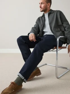 Bleu indigo rincé - Coupe fuselée régulière - Signature Selvedge jean Denim Jeans