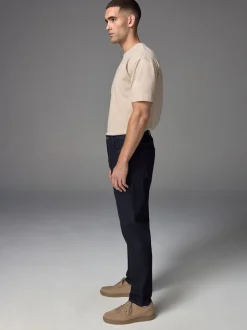 Bleu indigo rincé - Jeansextensible classique coupe fuselée régulière