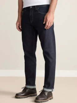 Bleu indigo rincé - Slim Fit (Slim Fit) - Signature Selvedge jean Denim Jeans