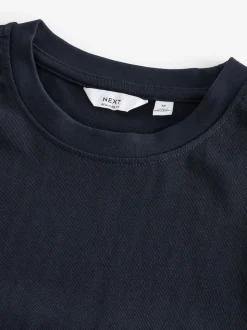 Bleu marine - Ajustement régulier - T-shirt épais