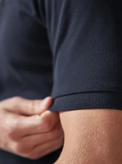 Bleu marine - Ajustement régulier - Polo Manches courtes Pique